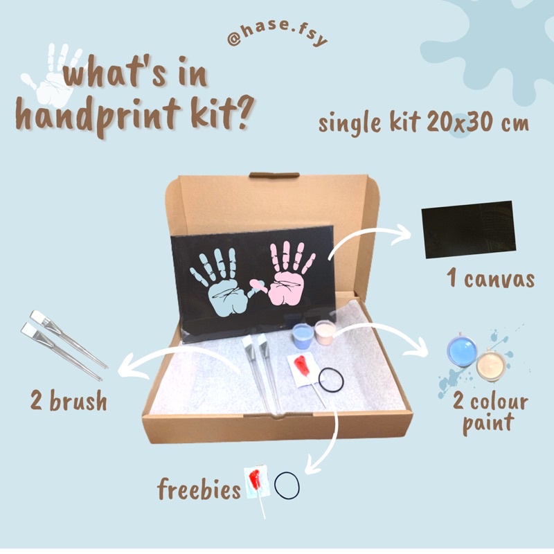 

Handprint Kit by Hase.fsy. [Single Kit 20x30cm]