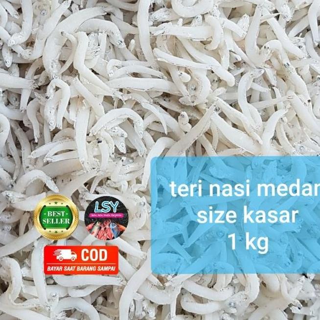 

IKAN ASIN TERI NASI MEDAN / TN PUTIH / SIZE JUMBO 1KG NON COD FCDF6565