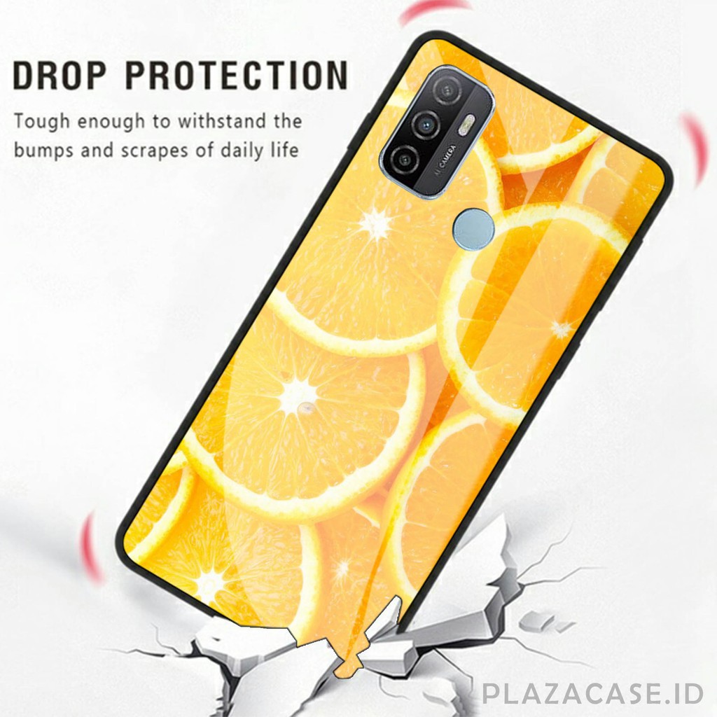 Yellow Softcase Glass [K58] A53 A92 A52 C12 C11 C15 Y20 Y30 Y50 RENO 4 A91 A31 REDMI 9 REDMI NOTE 9