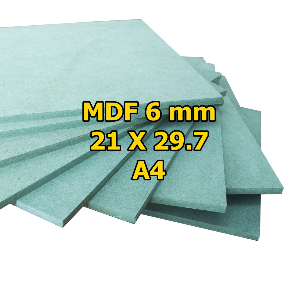 Papan MDF Premium Tebal 6 mm Ukuran A4 [21 X 29.7 CM ...