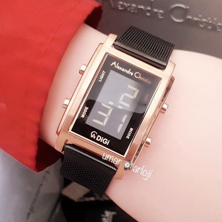 Jam Tangan Wanita Alexandre Christie Ac 9334 Lh Digital Original Fashion Wanita