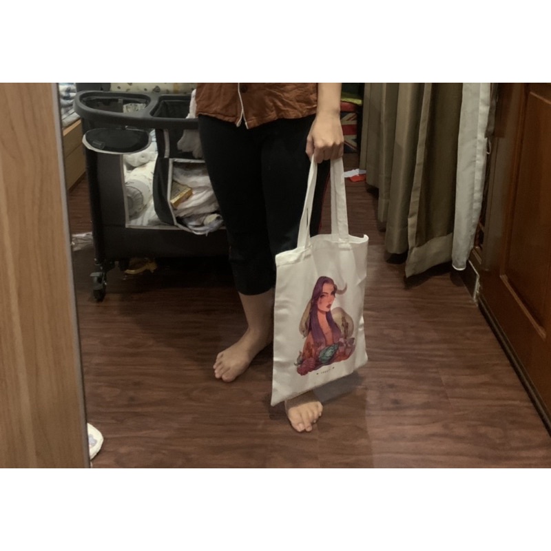 BISA CUSTOM FOTO TOTE BAG BAHAN KANVAS custom / cute TOTE BAG / TAS lucu / TAS BELANJA MOTIF KOREA