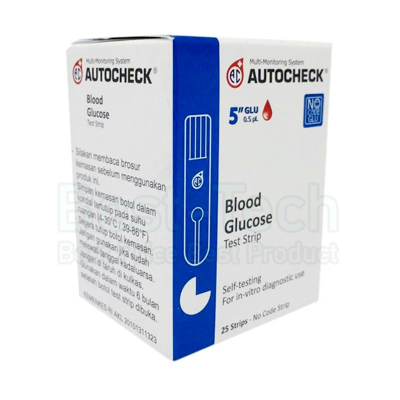 Strip Gula Darah Autocheck Test Strip Blood Glucose