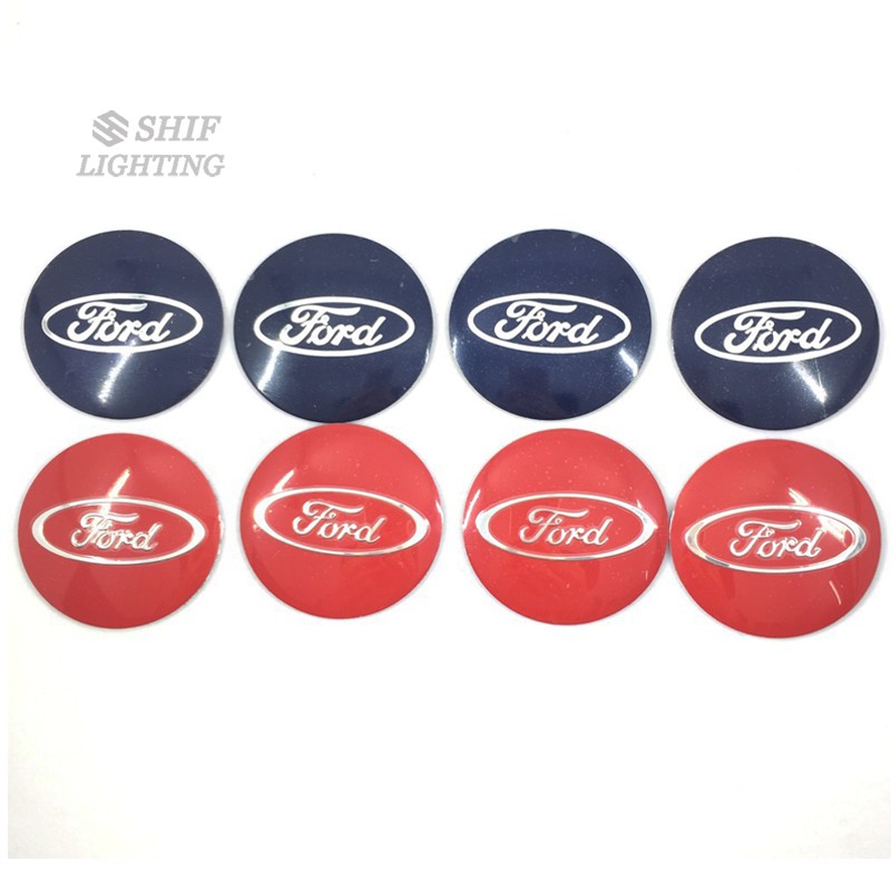 4Pcs Stiker Hub Kap Ban Mobil Logo Ford 56mm