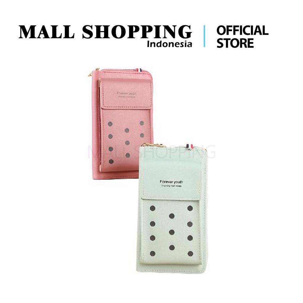 (COD) Tas Selempang Dompet Panjang Wanita Import Pocket Handphone Free Tali MALL SHOPPING