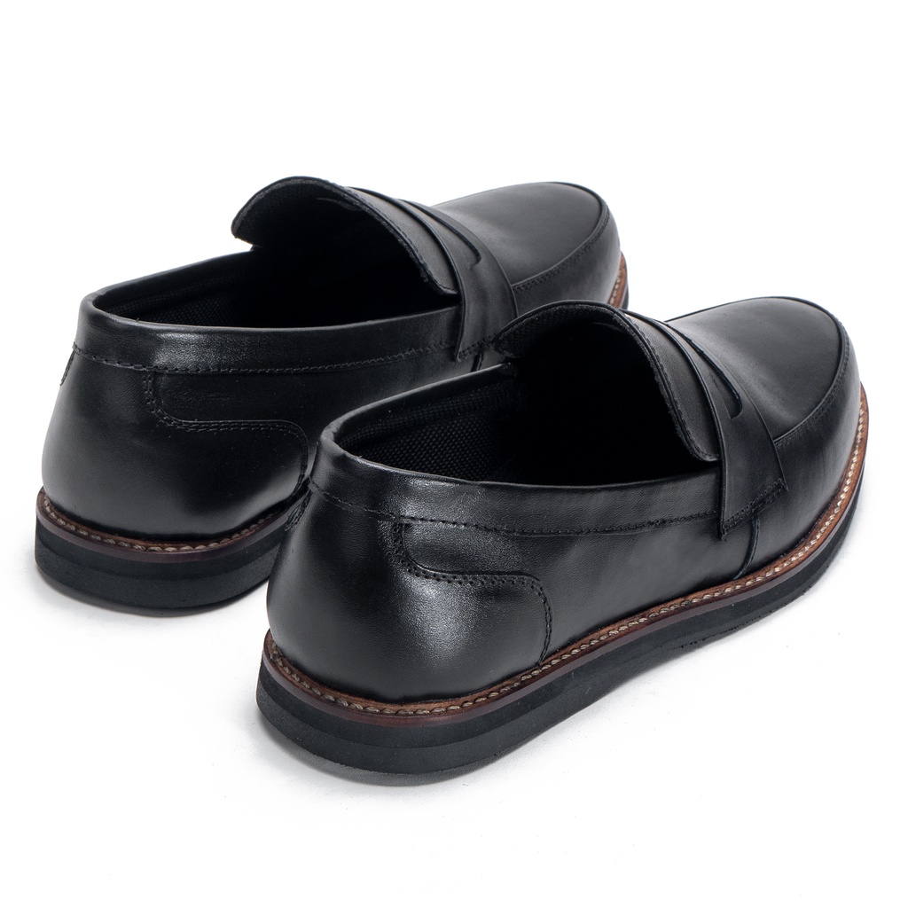 Sepatu Loafers Pria Slip On Kulit Asli Fordza F.D335