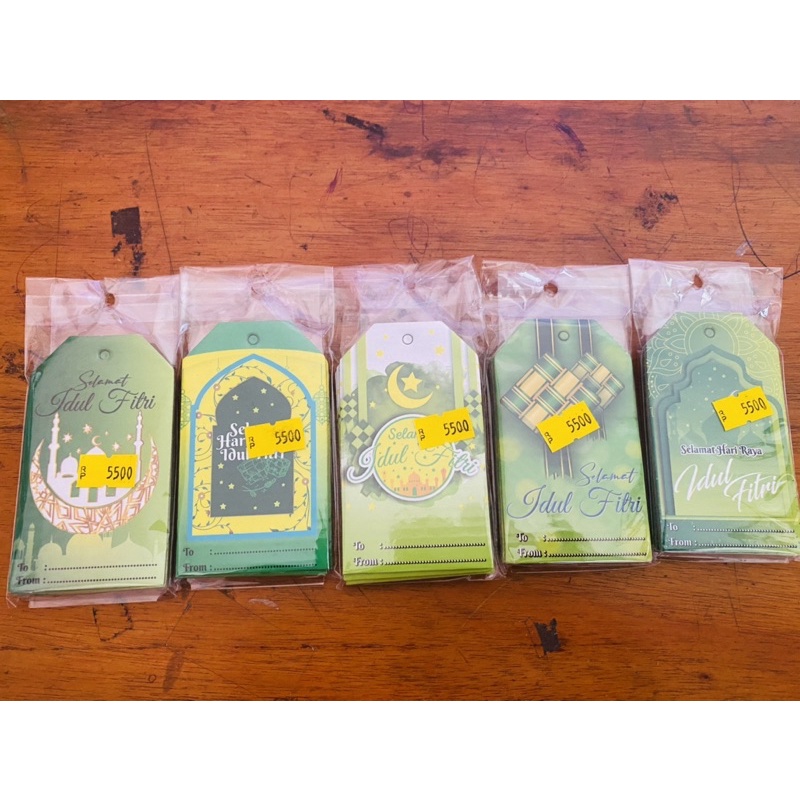 

ISI 5 hang tag idul fitri gantungan lebaran