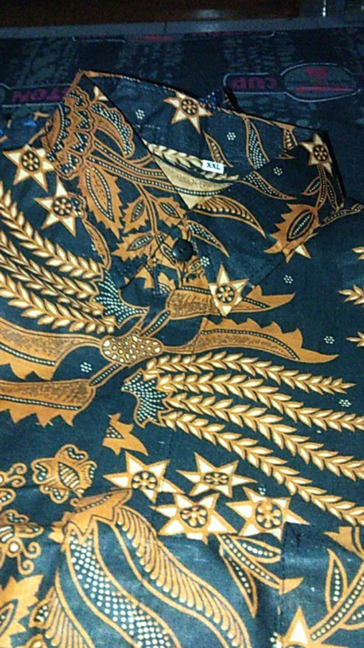 Batik Kemeja Lengan Panjang Motif Khas Pekalongan Baju Seragam Kantor Alkhalis