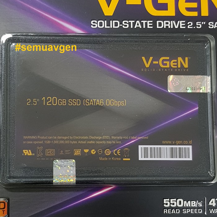 SSD V-GEN 128GB 2.5&quot; / VGEN