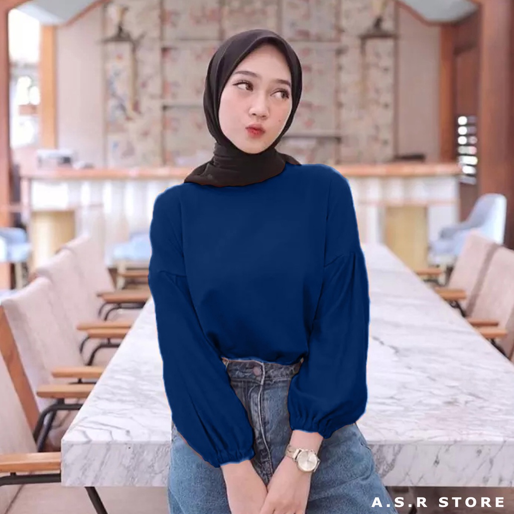 LUCI TOP BLOUSE/ ATASAN WANITA LENGAN BALON/ BAJU MUSLIM MODERN/ SIZE S M L XL XXL DISKON MENARIK UKURAN KUMPLIT BESAR NORMAL STANDAR REGULER JUMBO OVERSIZE PAKAIAN PEREMPUAN REMAJA DEWASA MODEL TERBARU HITS 2022 VIRAL OTHERS KEKINIAN TERLARIS OOTD CANTIK