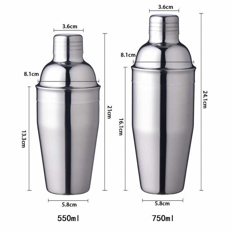 Cocktail Shaker Bartender Boston Style Stainless Steel - JJ60048