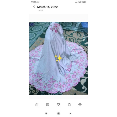 mukena bordir strimin bukittinggi,padang