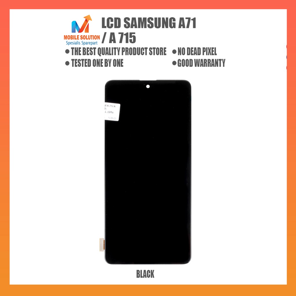 Grosir lcd SAMSUNG A71/A715 ORIGINAL  OLED FINGGERPRINT 100% LCD small GARANSI 1 bulan + packing / BUbbel