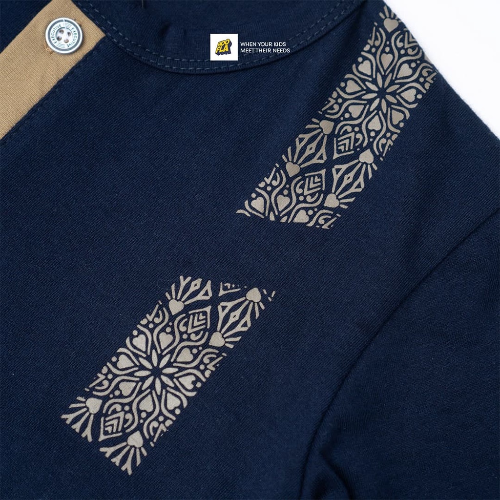 HOOFLA Setelan Koko Kaos Lengan Pendek &amp; Celana Jogger Anak Laki-laki Usia 3-12 Tahun