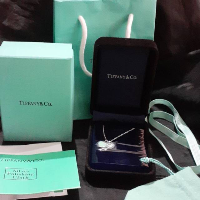 Ready kalung tiffany&co double heart pendant