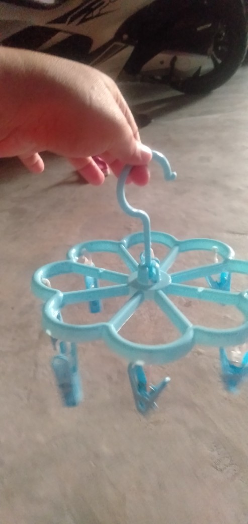 Hanger Jepit Kaos Kaki Mini Bunga Jemuran Pakaian