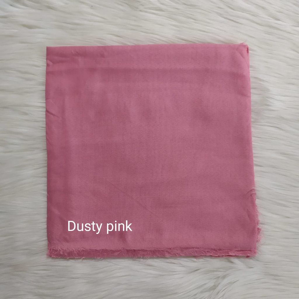 TERMURAH SAUDIA / Segiempat ORIGINAL SAUDI/ JILBAB RAWIS /JILBAB KATUN/jilbab murah-Dusty Pink