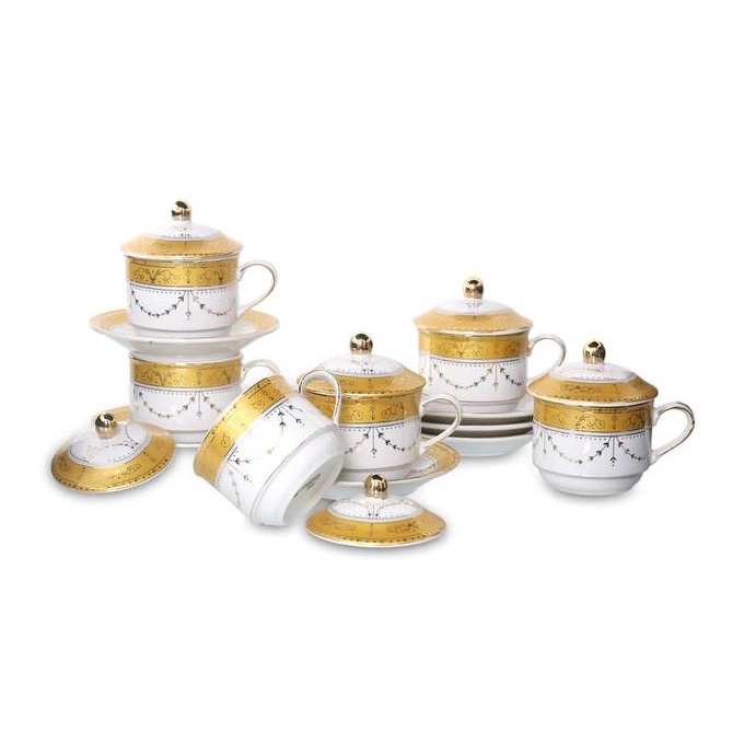 Cup saucer Vicenza Y85 / Cangkir kopi tutup Vicenza