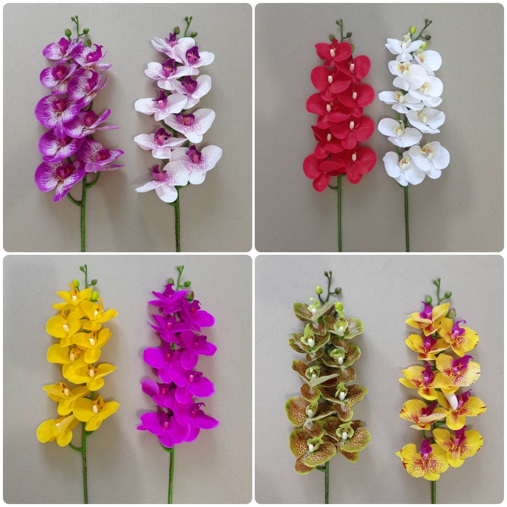 Bunga Anggrek Latex Premium/Bunga Angrek Latex/Bunga Anggrek Artificial Latex Premium 0216