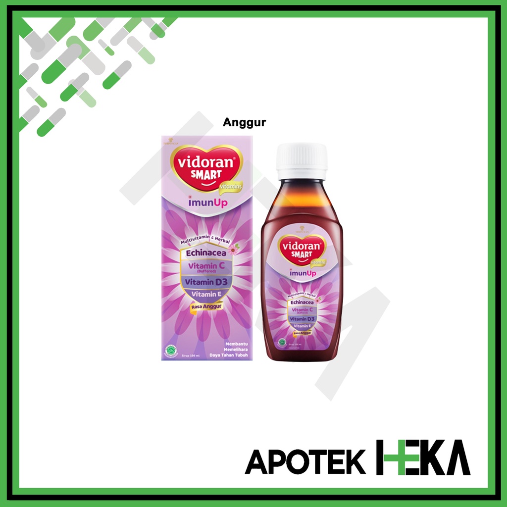 Vidoran Smart Anggur / Orange / Fruit Veggie / Strawberry Syrup 100 ml (SEMARANG)