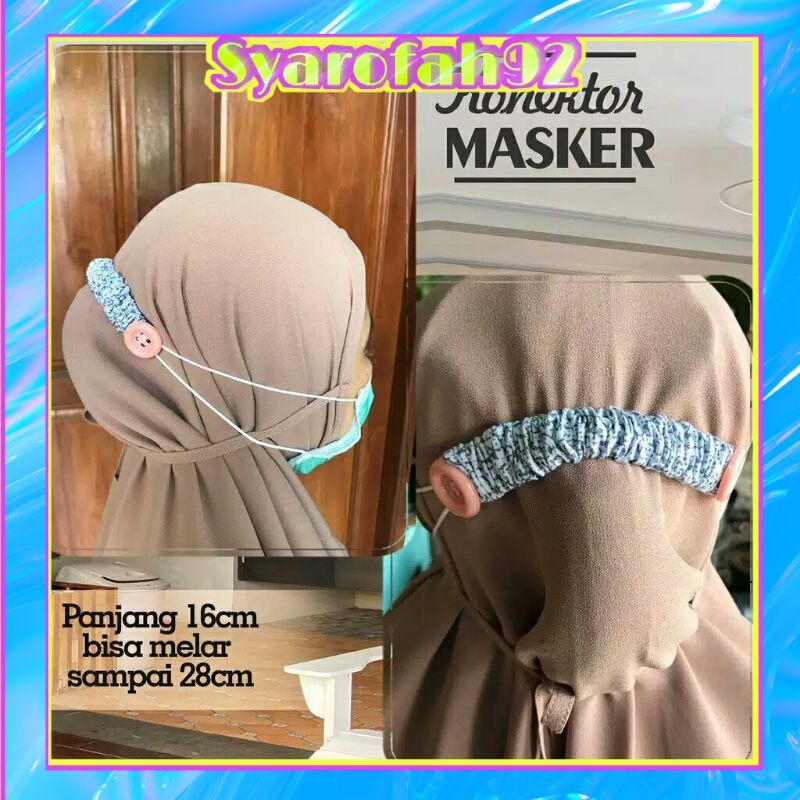 Termurah konektor hijab // Konektor kain kancing perbiji