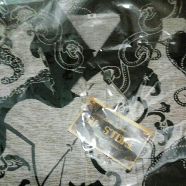 Bswart Batik Hrb026 Kenongo Hem Pendek Padi Pekalongan M L Xl Batik Pria Murah Modern Grosir Batik