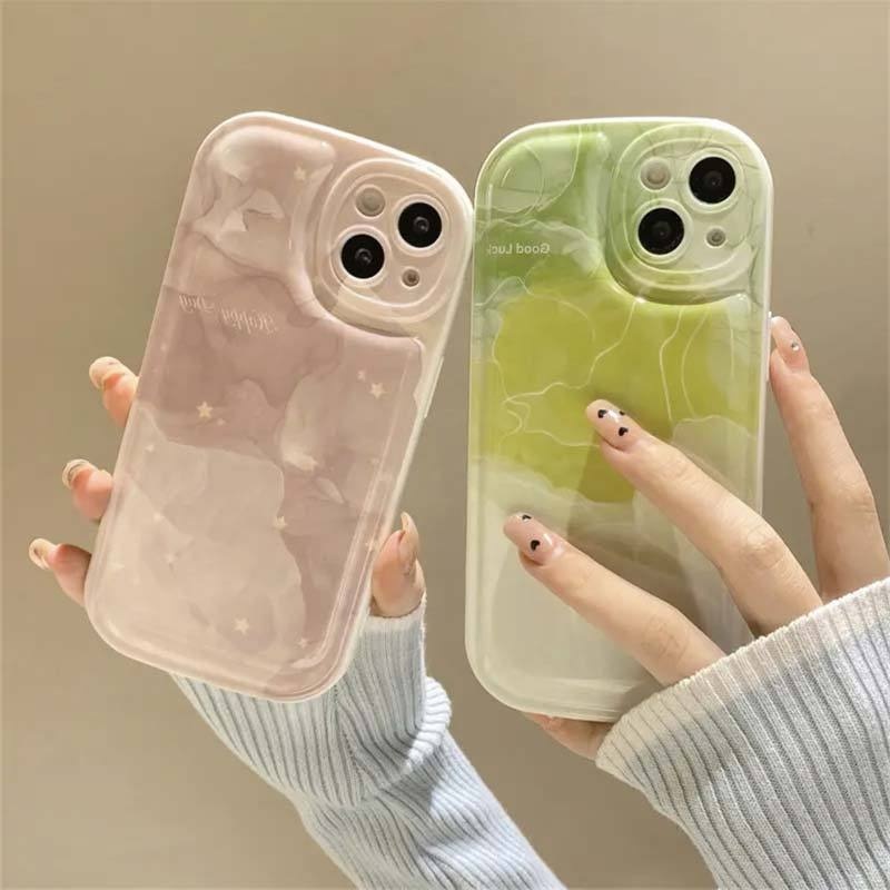 Case Desain Air Cushion Warna Gradasi Untuk IPhone 12 13 14 11 Pro Max X Xs Max Xr Drigv3