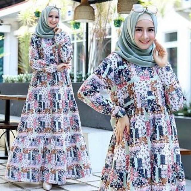 Maxi olivia 3 susun 4warna