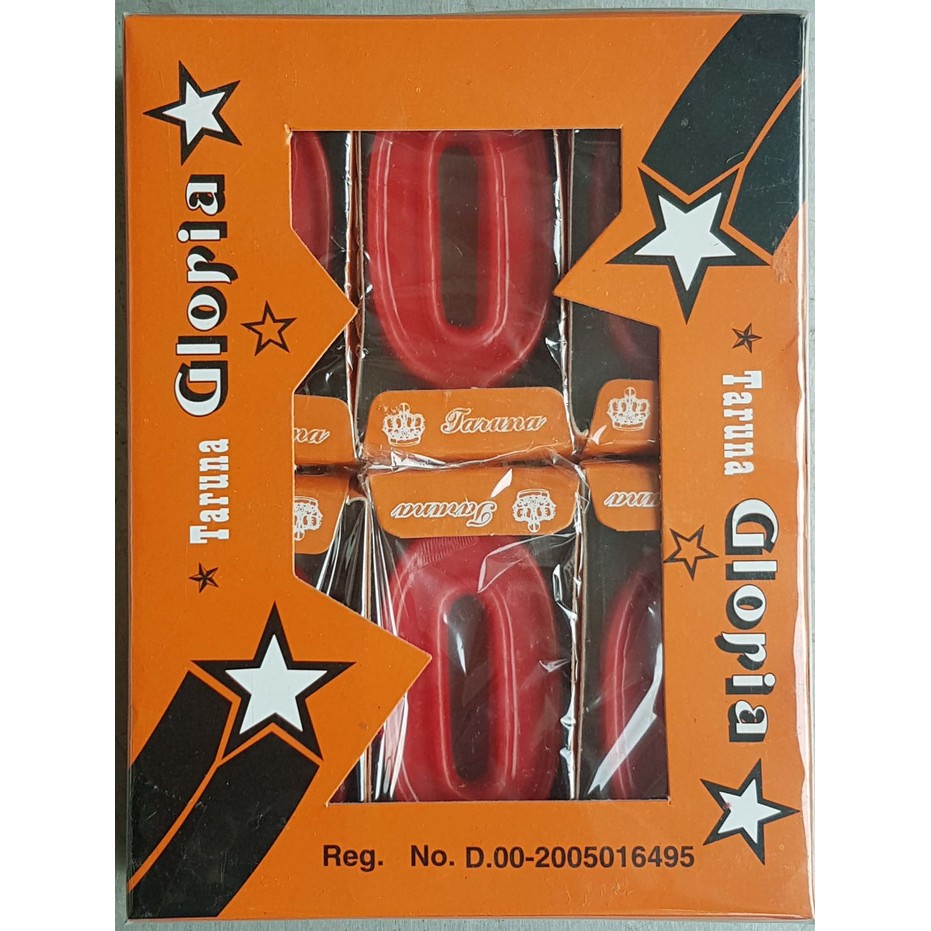 

Lilin Angka 0 / Dus isi 12 pc / Warna Merah Polos