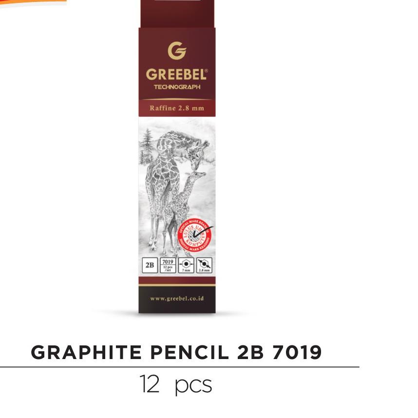 

Update! GREEBEL Pensil/Pencil 2B 7019 12 PCS/SET