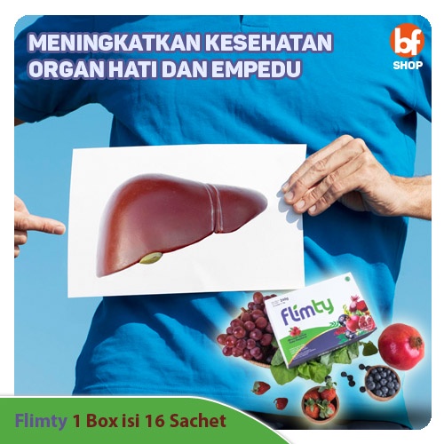 

Flimty Meningkatkan Kesehatan Organ Hati Dan Empedu | 1 Box isi 16 Sachet Original