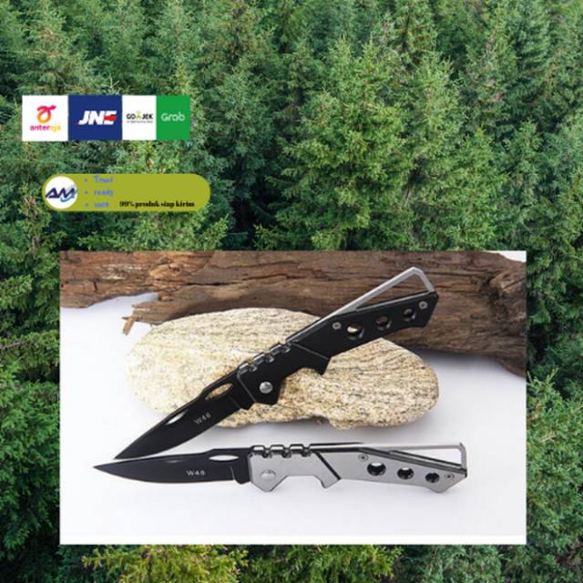 Pisau saku Lipat Mini EDC Camping gunung