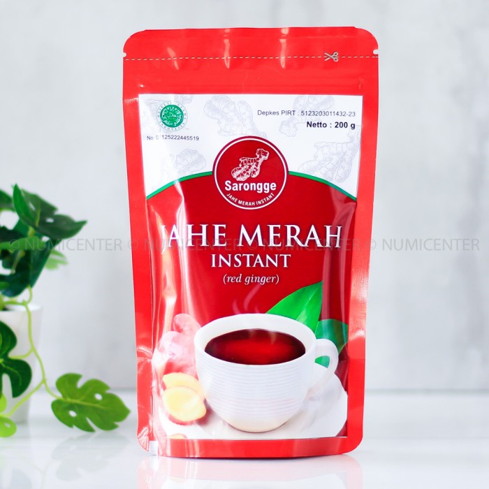 

200G JAHE MERAH INSTAN PALM SUGAR, RED GINGER INSTANT- SARONGGE (BERKUALITAS)