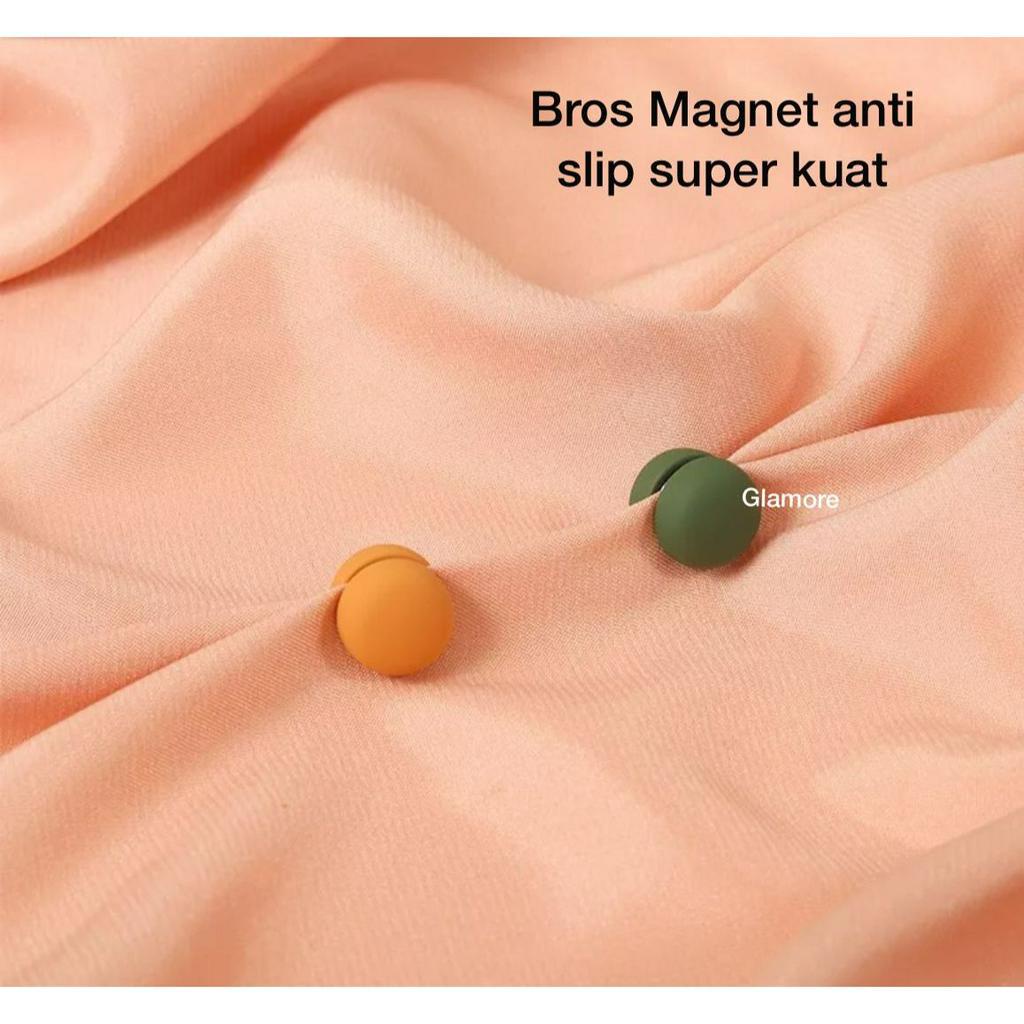 Peniti Bros Magnet Wanita kuat Anti Slip / perhisan bros hijab pin klip turki Bros Bros Bros Klip Kerah