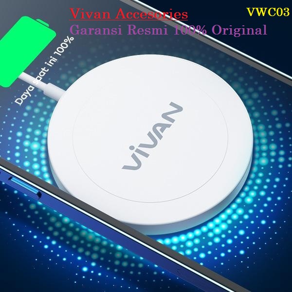 Vivan VWC03 Wireless Quick Charger 15W Max for Apple iPhone &amp; Android