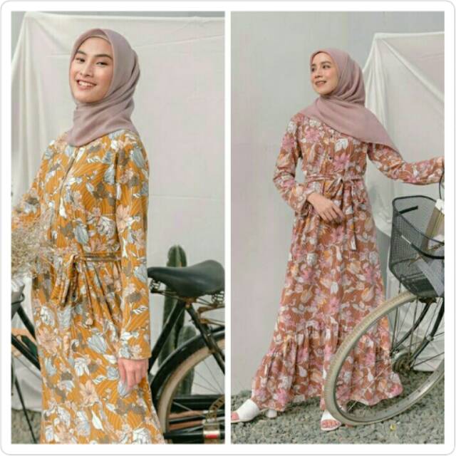 [Vanilla Hijab] Tropical Dress