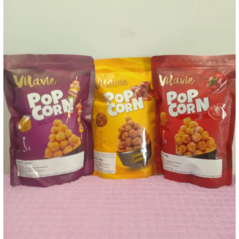 

POP CORN VILAVIE RASA: BARBEQUE, GOLDEN CARAMEL,TOMATO |100 gram