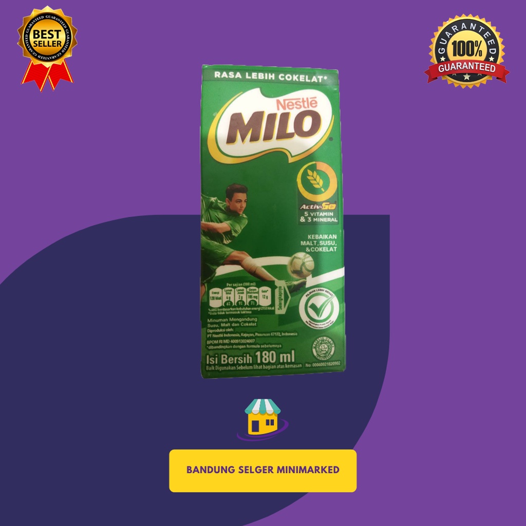 

NESTLE MILO ACTIVE -GO UHT SUSU COKELAT 180ML