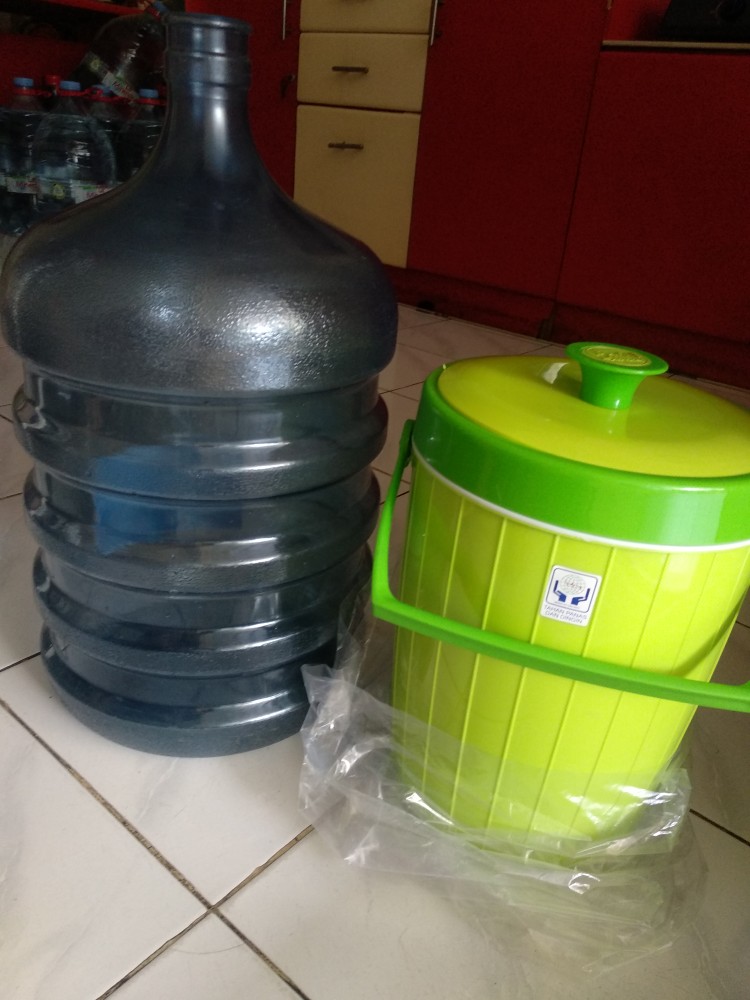 Termos Nasi Es 10 Liter Rice Bucket Maspion By Grab / Gojek