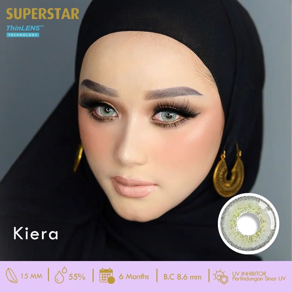 Superstar Kiera softlens warna bulanan