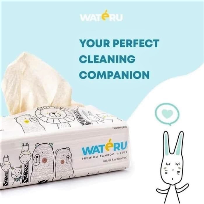 Wateru Premium Bamboo Tissue | Tisu Dapur Toilet Facial Pocket