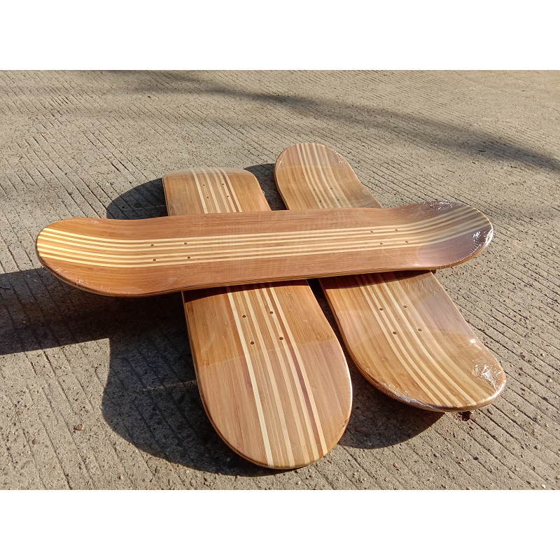 Papan skateboard Bahan Serat Bambu Dengan Kaca