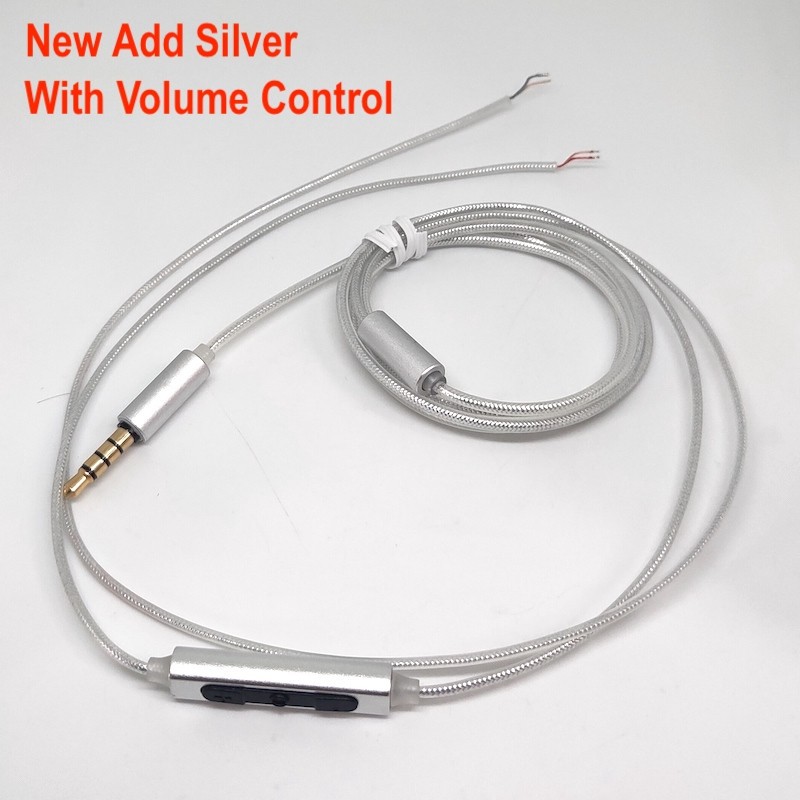 Titanium Metal Color Aluminum Foil Cable Replacement With Mic