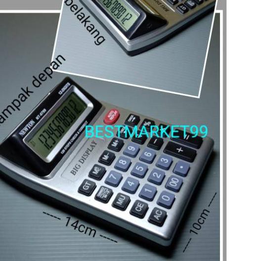 

PROMO BESAR KODE-597 Kalkulator Newton 2 layar Big Display 12 Digit.
