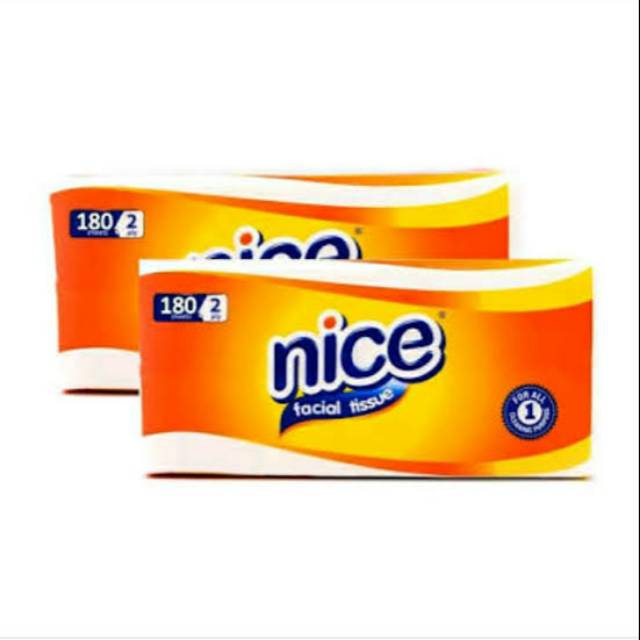 Tisu Nice 180 lembar 2ply | Tisue Tissu Tissue Wajah Facial 2 ply ( 2 lapis) | 180 Sheet | Murah