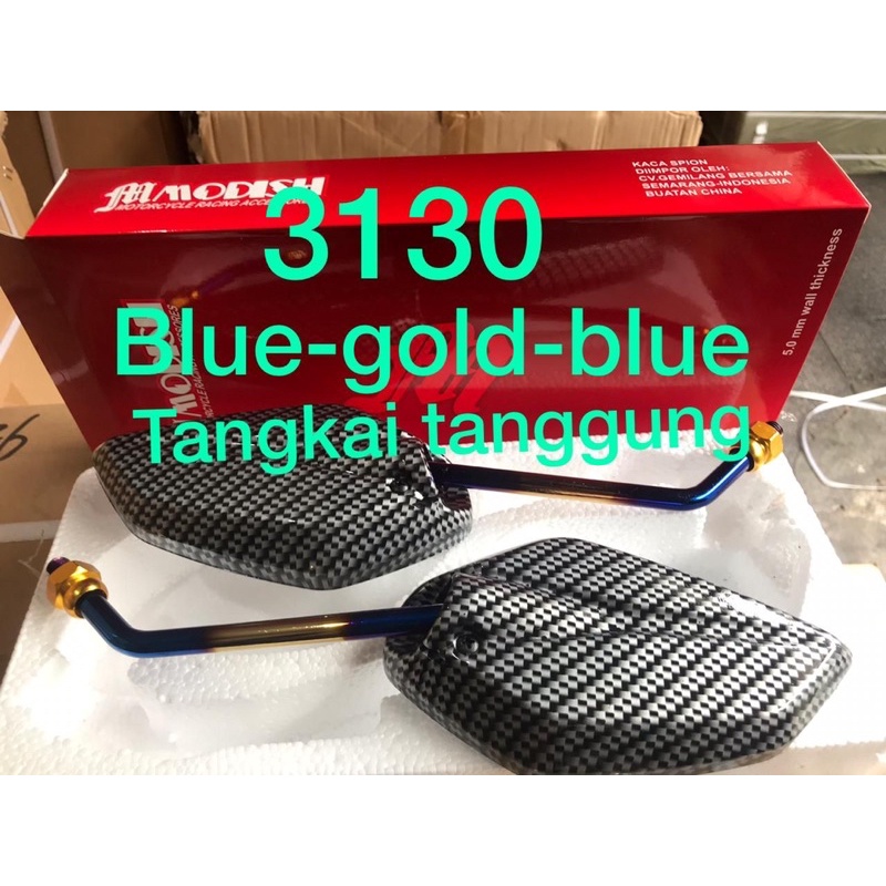 kaca spion jupiter carbon tangkai tanggung twotone motor yamaha spion karbon yamaha 2tone