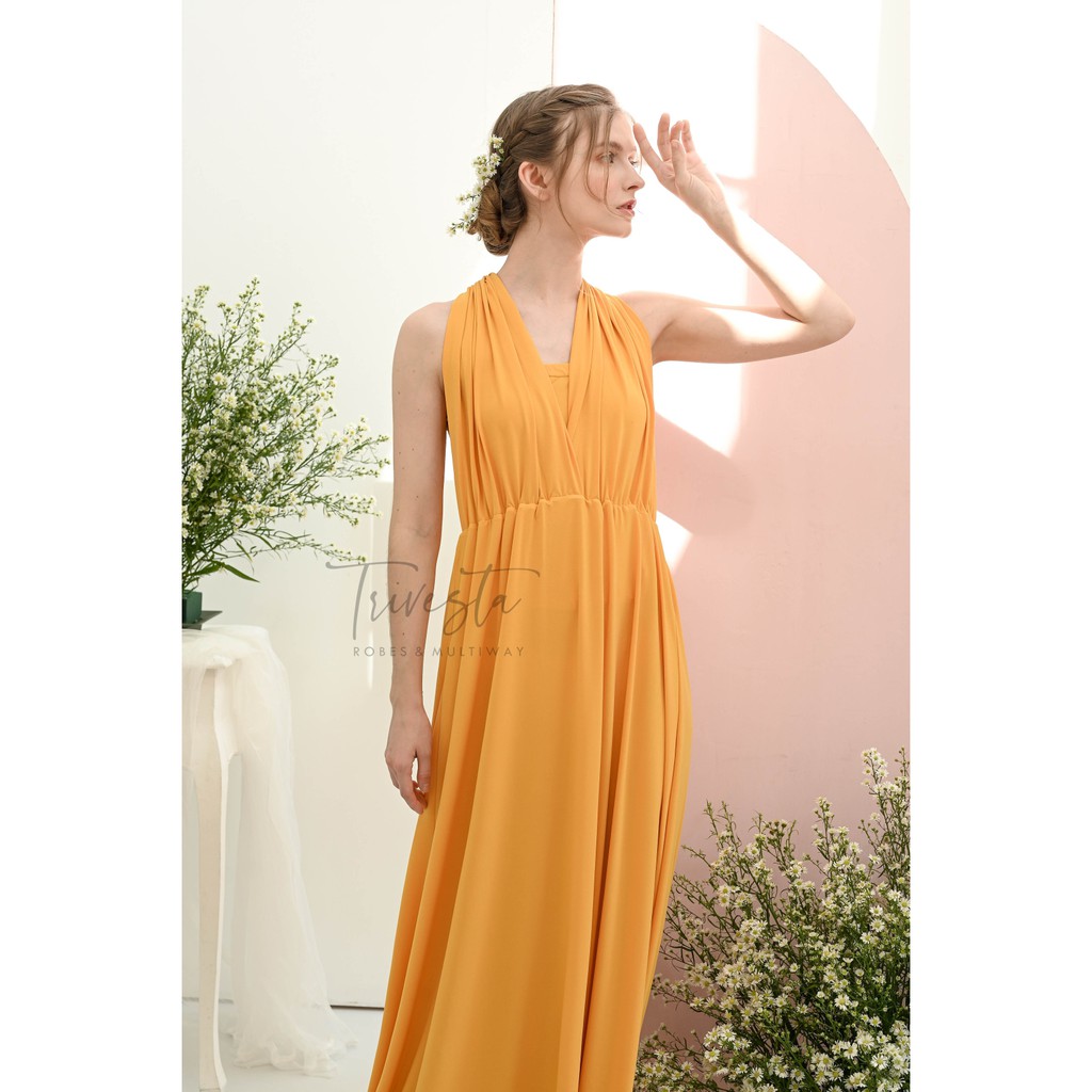 MAXI | PUMKIN | MULTIWAY INFINITY CONVERTIBLE DRESS | FREE KEMBEN &amp; SPECIAL LONG SCRAFT