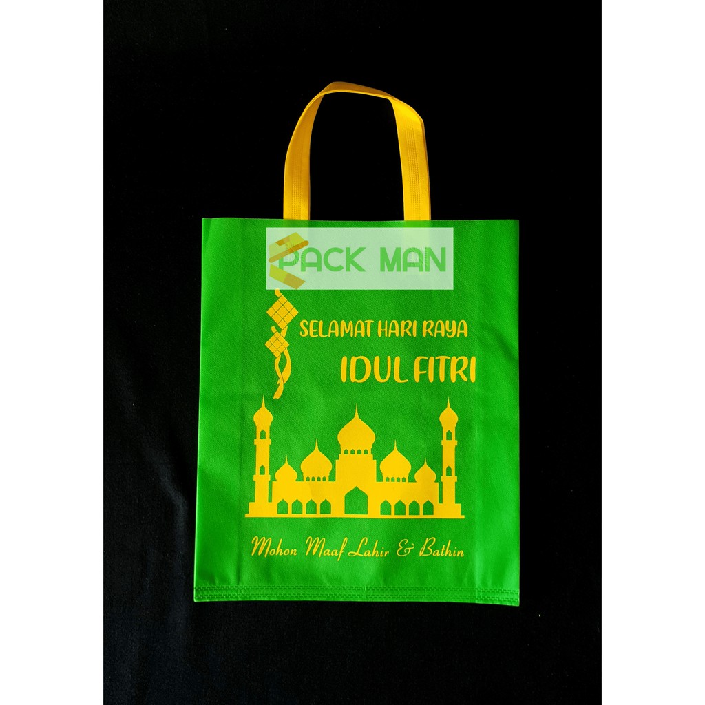 

Kantong Kain Tali Lebaran Hijau 38 x 45 ( P X L )