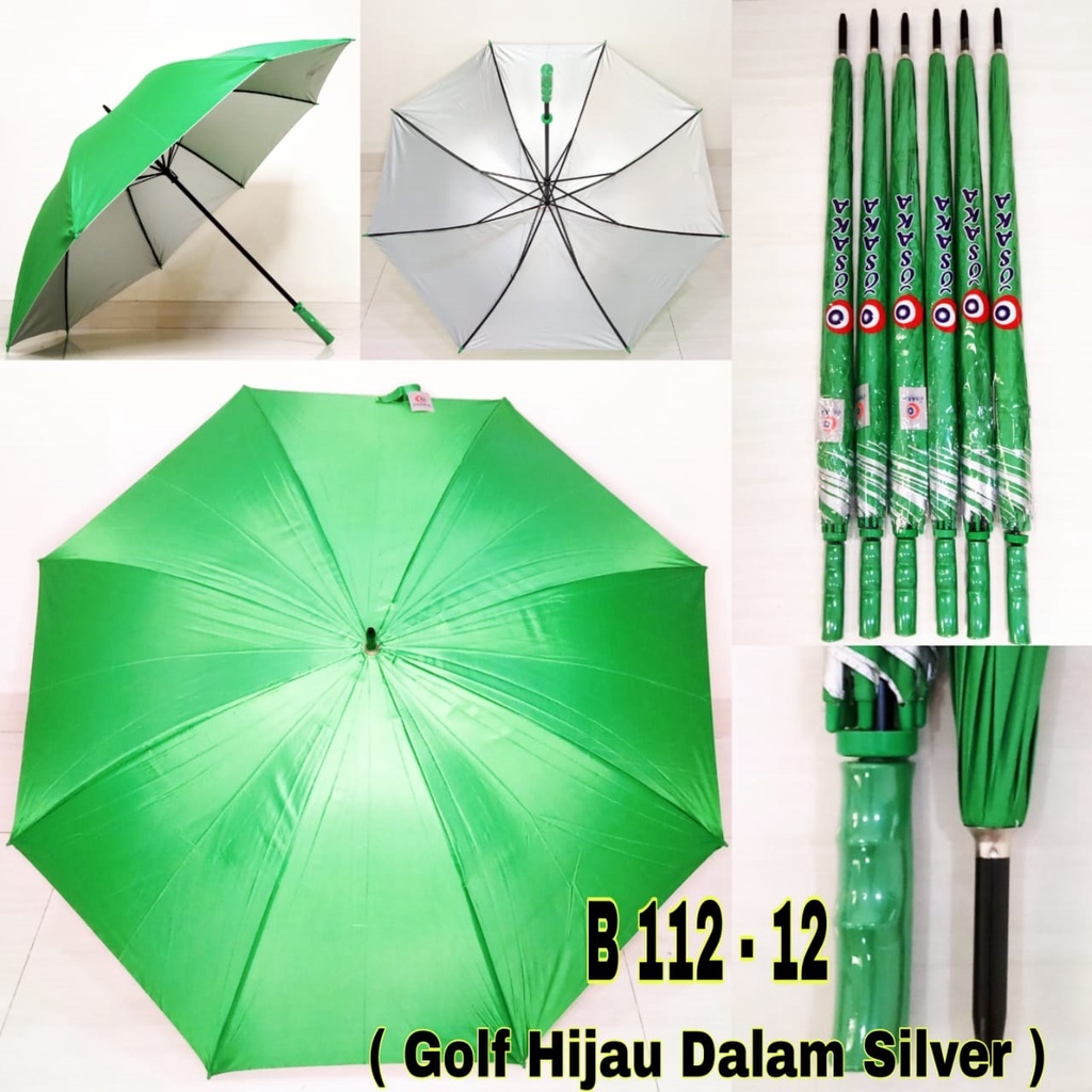 Payung Jumbo Golf Hitam dan Biru Navy merk Osaka