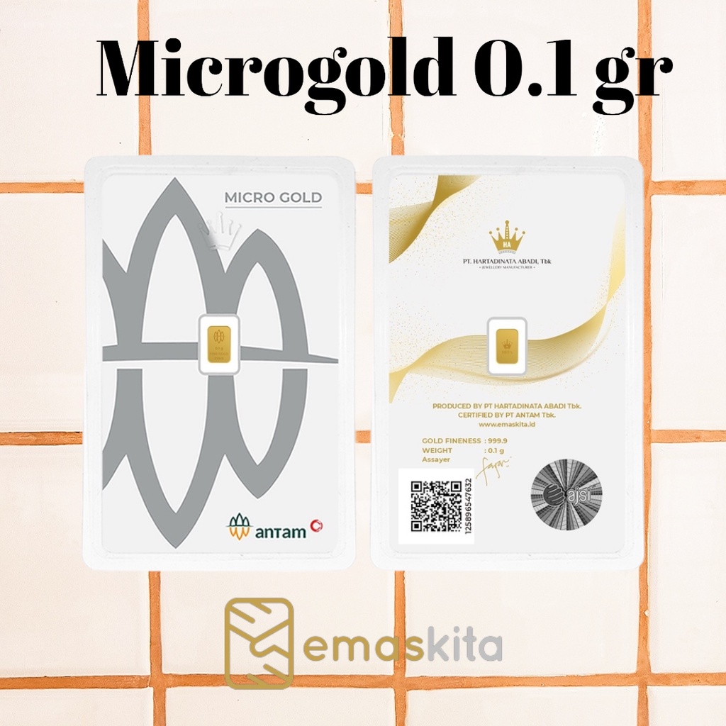 Antam Microgold 0.1 gram Emas Logam Mulia